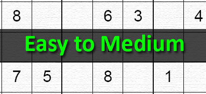 Sudoku medium online - play medium level sudoku puzzles for free